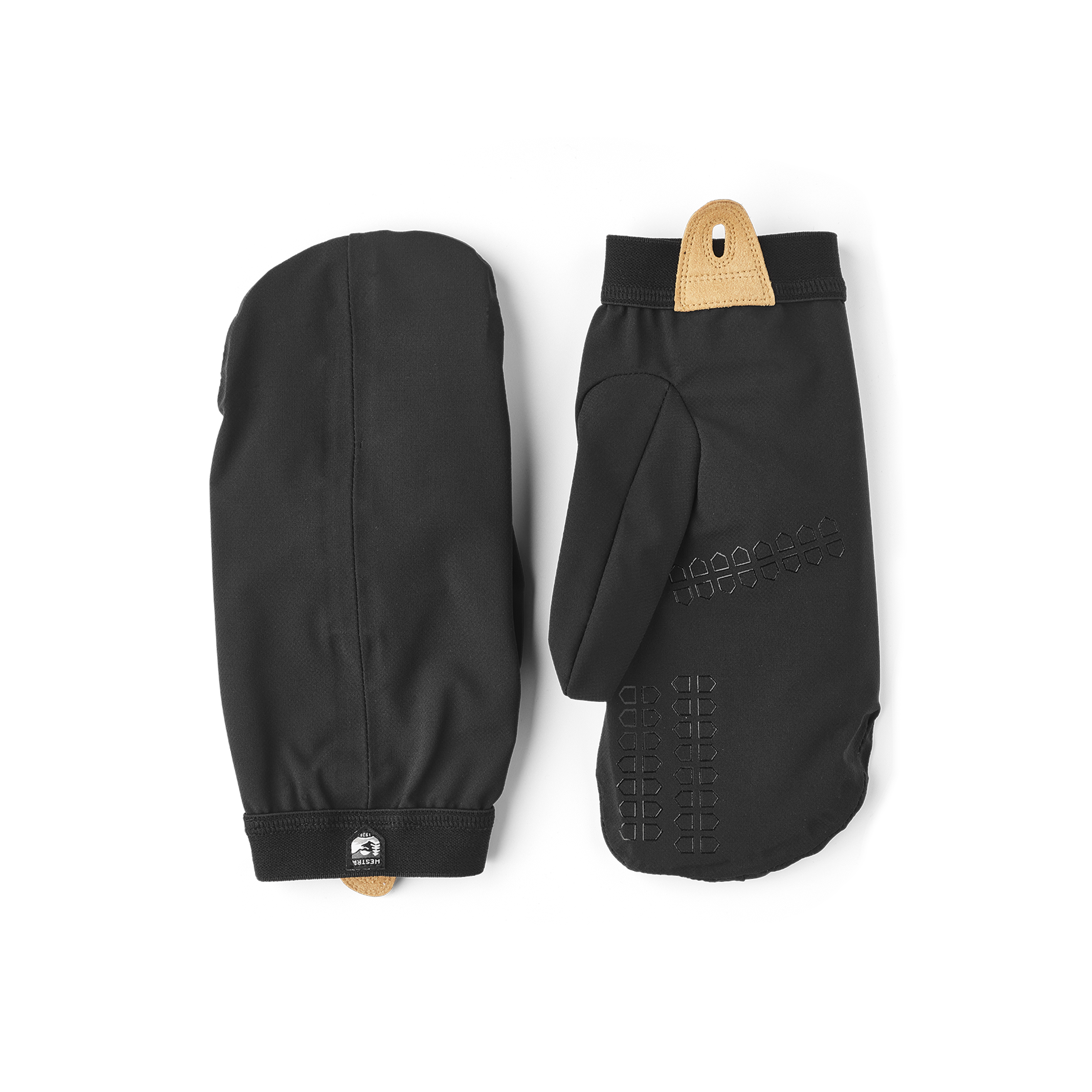 Black fabric mitten
